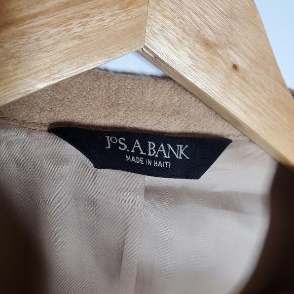 Jos A Bank Tan 100% Camel Hair 2 button blazer Size 44 long ***Flawed - Picture 3 of 11